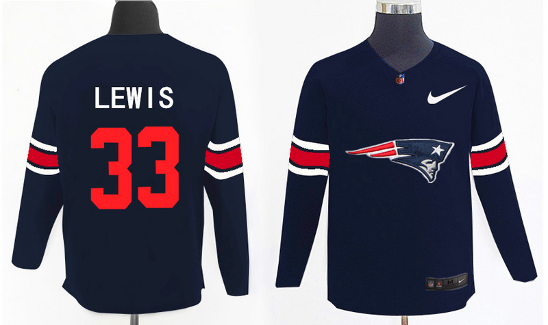 Nike Patriots 33 Dion Lewis Navy Knit Sweater Nike Patriots 33 Dion Lewis Navy Knit Sweater