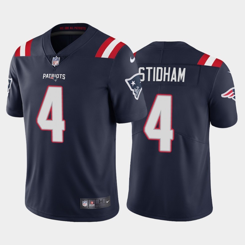 Nike Patriots 4 Jarrett Stidham Navy 2020 New Vapor Untouchable Limited Jersey Nike Patriots 4 Jarrett Stidham Navy 2020 New Vapor Untouchable Limited Jersey