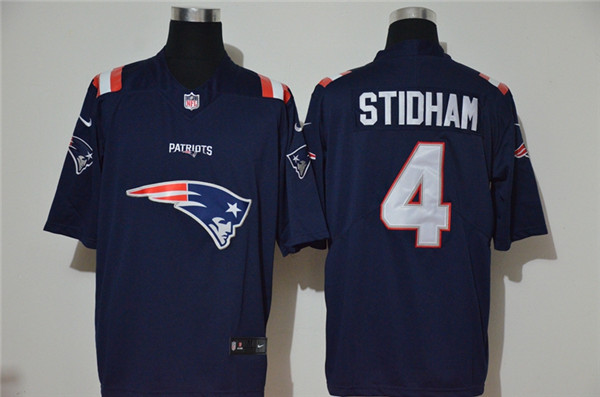 Nike Patriots 4 Jarrett Stidham Navy Team Big Logo Vapor Untouchable Limited Jersey Nike Patriots 4 Jarrett Stidham Navy Team Big Logo Vapor Untouchable Limited Jersey