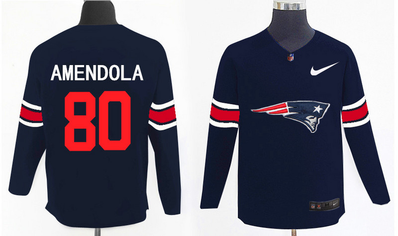 Nike Patriots 80 Danny Amendola Navy Knit Sweater Nike Patriots 80 Danny Amendola Navy Knit Sweater