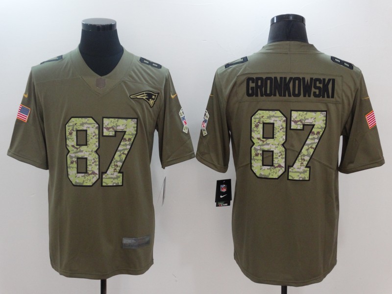 Nike Patriots 87 Rob Gronkowski Olive Camo Salute To Service Limited Jersey Nike Patriots 87 Rob Gronkowski Olive Camo Salute To Service Limited Jersey