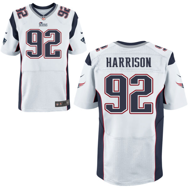 Nike Patriots 92 James Harrison White Elite Jersey
