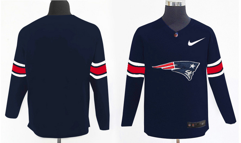Nike Patriots Team Logo Navy Knit Sweater Nike Patriots Team Logo Navy Knit Sweater