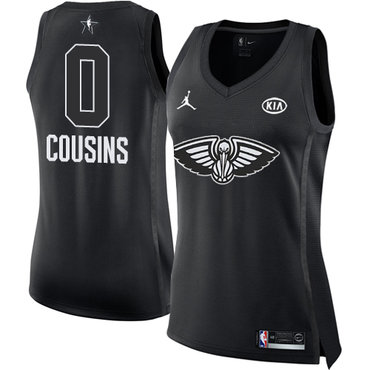 Nike Pelicans #0 DeMarcus Cousins Black Women's NBA Jordan Swingman 2018 All-Star Game Jersey Nike Pelicans #0 DeMarcus Cousins Black Women's NBA Jordan Swingman 2018 All-Star Game Jersey