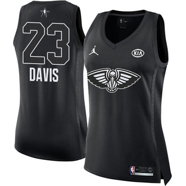 Nike Pelicans #23 Anthony Davis Black Women's NBA Jordan Swingman 2018 All-Star Game Jersey Nike Pelicans #23 Anthony Davis Black Women's NBA Jordan Swingman 2018 All-Star Game Jersey