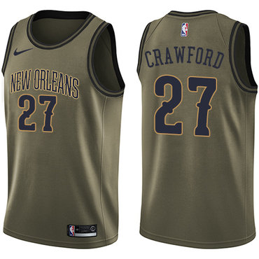 Nike Pelicans #27 Jordan Crawford Green Salute to Service NBA Swingman Jersey Nike Pelicans #27 Jordan Crawford Green Salute to Service NBA Swingman Jersey
