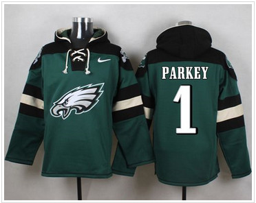 Nike Philadelphia Eagles #1 Cody Parkey Midnight Green Player Pullover NFL Hoodie Nike Philadelphia Eagles #1 Cody Parkey Midnight Green Player Pullover NFL Hoodie