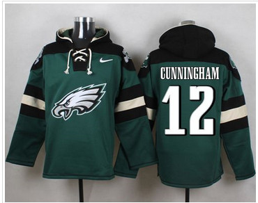 Nike Philadelphia Eagles #12 Randall Cunningham Midnight Green Player Pullover NFL Hoodie Nike Philadelphia Eagles #12 Randall Cunningham Midnight Green Player Pullover NFL Hoodie
