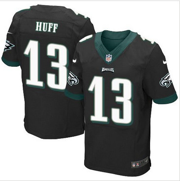 Nike Philadelphia Eagles #13 Josh Huff Black Alternate Men's Stitched NFL New Elite Jersey Nike Philadelphia Eagles #13 Josh Huff Black Alternate Men's Stitched NFL New Elite Jersey