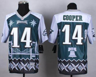 Nike Philadelphia Eagles #14 Riley Cooper Midnight Green NFL Elite Noble Fashion Jersey Nike Philadelphia Eagles #14 Riley Cooper Midnight Green NFL Elite Noble Fashion Jersey