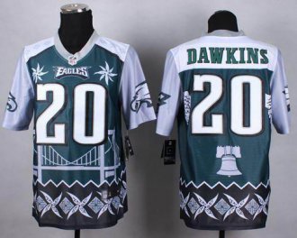 Nike Philadelphia Eagles #20 Brian Dawkins Midnight Green NFL Elite Noble Fashion Jersey Nike Philadelphia Eagles #20 Brian Dawkins Midnight Green NFL Elite Noble Fashion Jersey