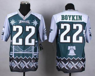 Nike Philadelphia Eagles #22 Brandon Boykin Midnight Green NFL Elite Noble Fashion Jersey Nike Philadelphia Eagles #22 Brandon Boykin Midnight Green NFL Elite Noble Fashion Jersey