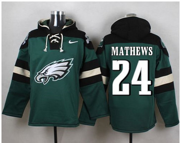 Nike Philadelphia Eagles #24 Ryan Mathews Midnight Green Player Pullover NFL Hoodie Nike Philadelphia Eagles #24 Ryan Mathews Midnight Green Player Pullover NFL Hoodie