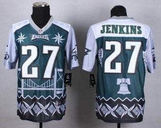 Nike Philadelphia Eagles #27 Malcolm Jenkins Midnight Green NFL Elite Noble Fashion Jersey Nike Philadelphia Eagles #27 Malcolm Jenkins Midnight Green NFL Elite Noble Fashion Jersey