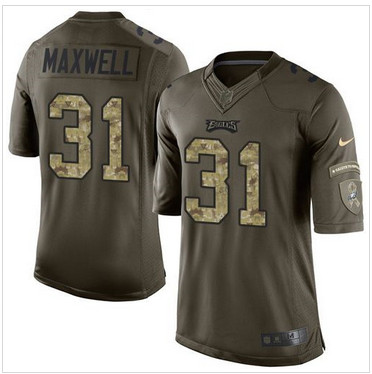 Nike Philadelphia Eagles #31 Byron Maxwell Green Men's Stitched NFL Limited Salute to Service Jersey Nike Philadelphia Eagles #31 Byron Maxwell Green Men's Stitched NFL Limited Salute to Service Jersey