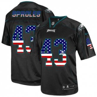 Nike Philadelphia Eagles #43 Darren Sproles Black NFL Elite USA Flag Fashion Jersey Nike Philadelphia Eagles #43 Darren Sproles Black NFL Elite USA Flag Fashion Jersey