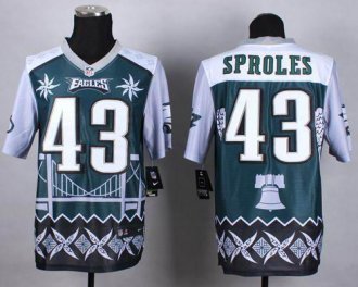 Nike Philadelphia Eagles #43 Darren Sproles Midnight Green NFL Elite Noble Fashion Jersey Nike Philadelphia Eagles #43 Darren Sproles Midnight Green NFL Elite Noble Fashion Jersey