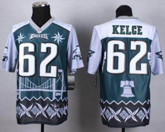 Nike Philadelphia Eagles #62 Jason Kelce Midnight Green NFL Elite Noble Fashion Jersey Nike Philadelphia Eagles #62 Jason Kelce Midnight Green NFL Elite Noble Fashion Jersey