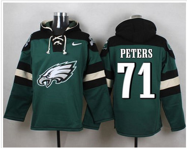 Nike Philadelphia Eagles #71 Jason Peters Midnight Green Player Pullover NFL Hoodie Nike Philadelphia Eagles #71 Jason Peters Midnight Green Player Pullover NFL Hoodie