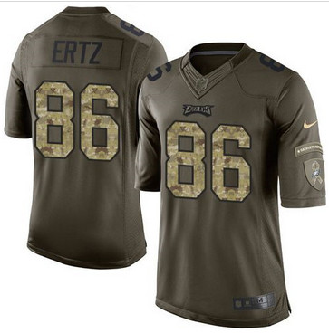 Nike Philadelphia Eagles #86 Zach Ertz Green Men's Stitched NFL Limited Salute to Service Jersey Nike Philadelphia Eagles #86 Zach Ertz Green Men's Stitched NFL Limited Salute to Service Jersey