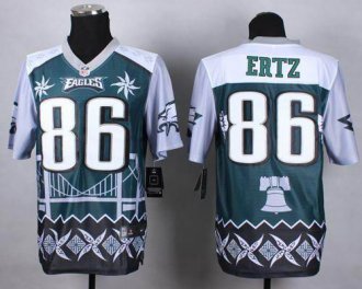 Nike Philadelphia Eagles #86 Zach Ertz Midnight Green NFL Elite Noble Fashion Jersey Nike Philadelphia Eagles #86 Zach Ertz Midnight Green NFL Elite Noble Fashion Jersey