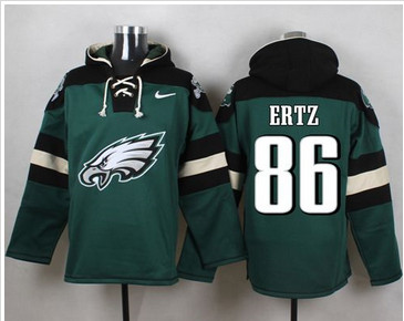 Nike Philadelphia Eagles #86 Zach Ertz Midnight Green Player Pullover NFL Hoodie Nike Philadelphia Eagles #86 Zach Ertz Midnight Green Player Pullover NFL Hoodie