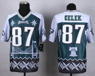 Nike Philadelphia Eagles #87 Brent Celek Midnight Green NFL Elite Noble Fashion Jersey Nike Philadelphia Eagles #87 Brent Celek Midnight Green NFL Elite Noble Fashion Jersey