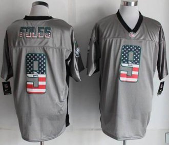 Nike Philadelphia Eagles #9 Nick Foles Grey NFL Elite USA Flag Fashion Jersey Nike Philadelphia Eagles #9 Nick Foles Grey NFL Elite USA Flag Fashion Jersey