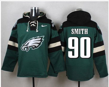 Nike Philadelphia Eagles #90 Marcus Smith Midnight Green Player Pullover NFL Hoodie Nike Philadelphia Eagles #90 Marcus Smith Midnight Green Player Pullover NFL Hoodie