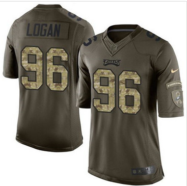 Nike Philadelphia Eagles #96 Bennie Logan Green Men's Stitched NFL Limited Salute to Service Jersey Nike Philadelphia Eagles #96 Bennie Logan Green Men's Stitched NFL Limited Salute to Service Jersey