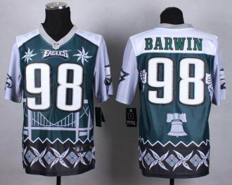 Nike Philadelphia Eagles #98 Connor Barwin Midnight Green NFL Elite Noble Fashion Jersey Nike Philadelphia Eagles #98 Connor Barwin Midnight Green NFL Elite Noble Fashion Jersey