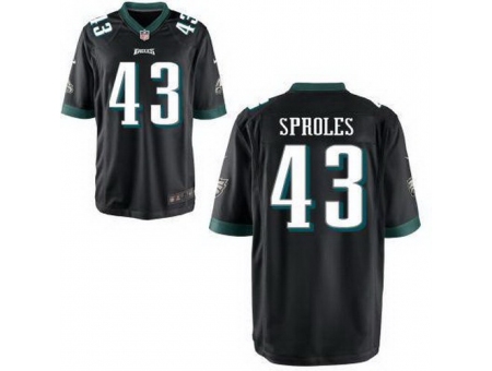 Nike Philadelphia Eagles 43 Darren Sproles Black Game Jersey Nike Philadelphia Eagles 43 Darren Sproles Black Game Jersey