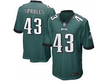 Nike Philadelphia Eagles 43 Darren Sproles Green Game Jersey Nike Philadelphia Eagles 43 Darren Sproles Green Game Jersey