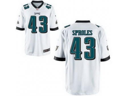 Nike Philadelphia Eagles 43 Darren Sproles White Game Jersey Nike Philadelphia Eagles 43 Darren Sproles White Game Jersey