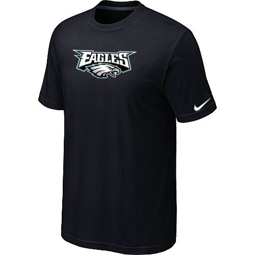 NEW NFL Philadelphia Eagles Authentic Logo T-Shirt Black