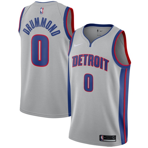 Nike Pistons #0 Andre Drummond Silver NBA Swingman Statement Edition Jersey Nike Pistons #0 Andre Drummond Silver NBA Swingman Statement Edition Jersey