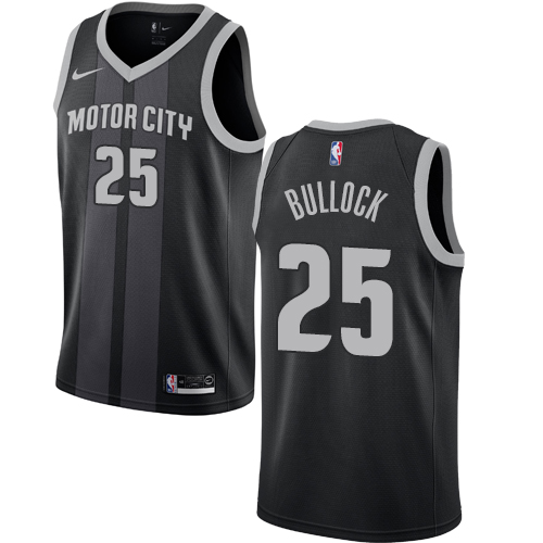 Nike Pistons #25 Reggie Bullock Black NBA Swingman City Edition 2018 19 Jersey Nike Pistons #25 Reggie Bullock Black NBA Swingman City Edition 2018 19 Jersey