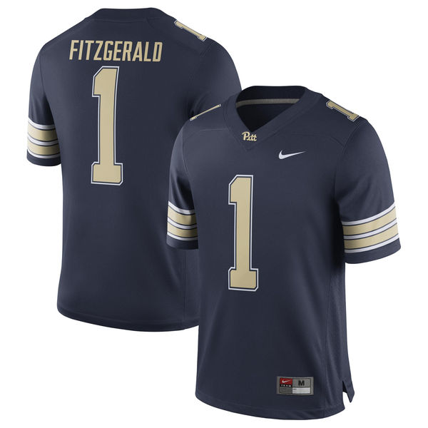 Nike Pitt Panthers #1 Larry Fitzgerald Alumni Football Navy Jersey Nike Pitt Panthers #1 Larry Fitzgerald Alumni Football Navy Jersey