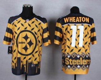 Nike Pittsburgh Steelers #11 Markus Wheaton Gold NFL Elite Noble Fashion Jersey