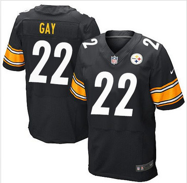 Nike Pittsburgh Steelers #22 William Gay Black Team Color Men's Stitched NFL Elite Jersey Nike Pittsburgh Steelers #22 William Gay Black Team Color Men's Stitched NFL Elite Jersey