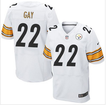 Nike Pittsburgh Steelers #22 William Gay White Men's Stitched NFL Elite Jersey Nike Pittsburgh Steelers #22 William Gay White Men's Stitched NFL Elite Jersey
