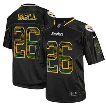 Nike Pittsburgh Steelers #26 Le'Veon Bell Black NFL Elite Camo Fashion Jersey Nike Pittsburgh Steelers #26 Le'Veon Bell Black NFL Elite Camo Fashion Jersey
