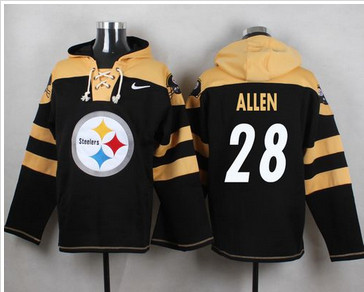 Nike Pittsburgh Steelers #28 Cortez Allen Black Player Pullover NFL Hoodie Nike Pittsburgh Steelers #28 Cortez Allen Black Player Pullover NFL Hoodie