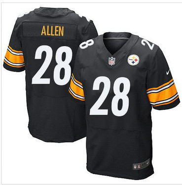 Nike Pittsburgh Steelers #28 Cortez Allen Black Team Color Men's Stitched NFL Elite Jersey Nike Pittsburgh Steelers #28 Cortez Allen Black Team Color Men's Stitched NFL Elite Jersey