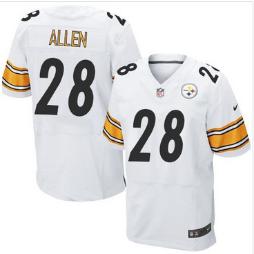 Nike Pittsburgh Steelers #28 Cortez Allen White Men's Stitched NFL Elite Jersey Nike Pittsburgh Steelers #28 Cortez Allen White Men's Stitched NFL Elite Jersey