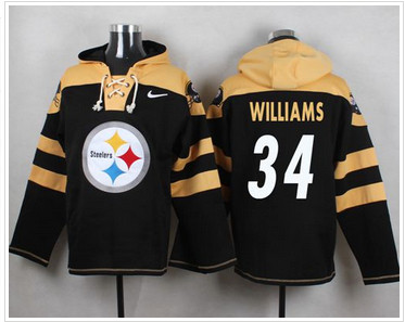 Nike Pittsburgh Steelers #34 DeAngelo Williams Black Player Pullover NFL Hoodie Nike Pittsburgh Steelers #34 DeAngelo Williams Black Player Pullover NFL Hoodie