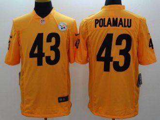 Nike Pittsburgh Steelers #43 Troy Polamalu Gold NFL Limited Jersey Nike Pittsburgh Steelers #43 Troy Polamalu Gold NFL Limited Jersey