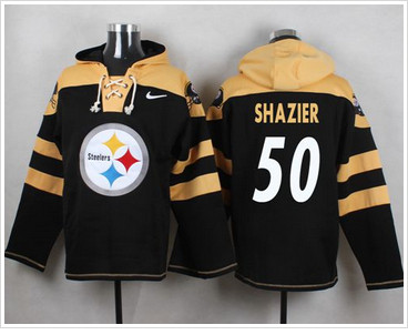 Nike Pittsburgh Steelers #50 Ryan Shazier Black Player Pullover NFL Hoodie Nike Pittsburgh Steelers #50 Ryan Shazier Black Player Pullover NFL Hoodie