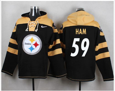 Nike Pittsburgh Steelers #59 Jack Ham Black Player Pullover NFL Hoodie Nike Pittsburgh Steelers #59 Jack Ham Black Player Pullover NFL Hoodie