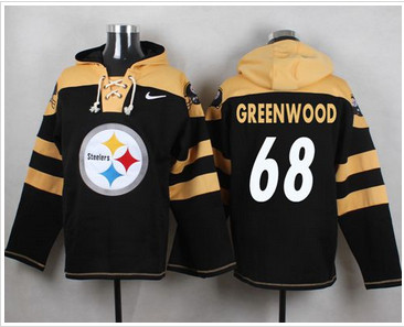 Nike Pittsburgh Steelers #68 L.C. Greenwood Black Player Pullover NFL Hoodie